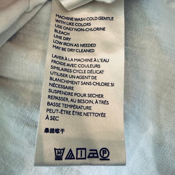 Pilcro Linen Top XL Cream Flowy Neutral - Picture 9 of 13